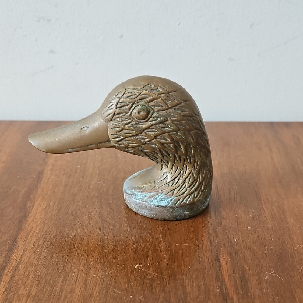 Vintage Brass Duck Head Bottle Opener